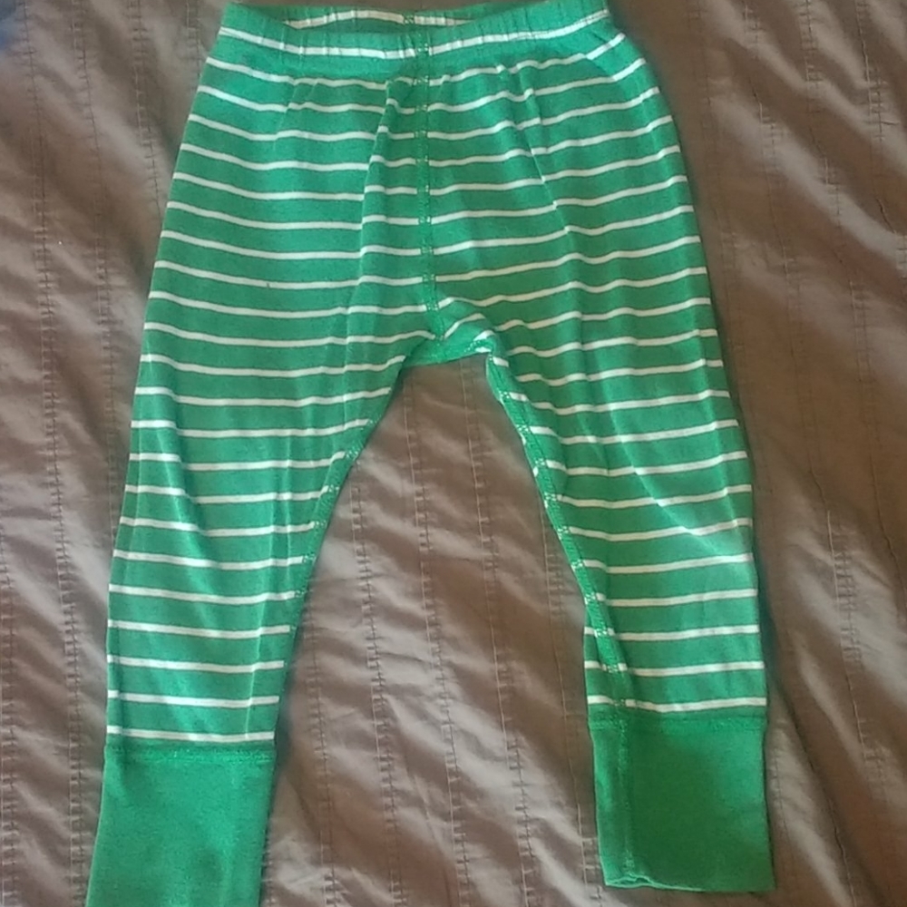 HA Green stripe toddler joggers